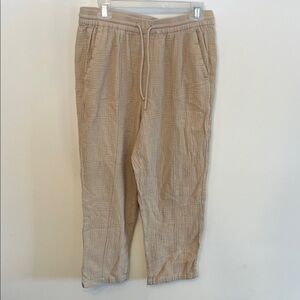 J. Crew Beige Cotten Drawstring Pants